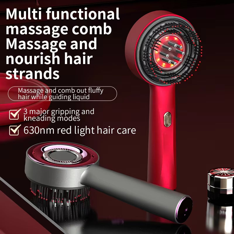 Forne® Red Light Therapy Heating Massage Comb High Frequency Vibration Soothing Hair Growth Scalp Massage Brush