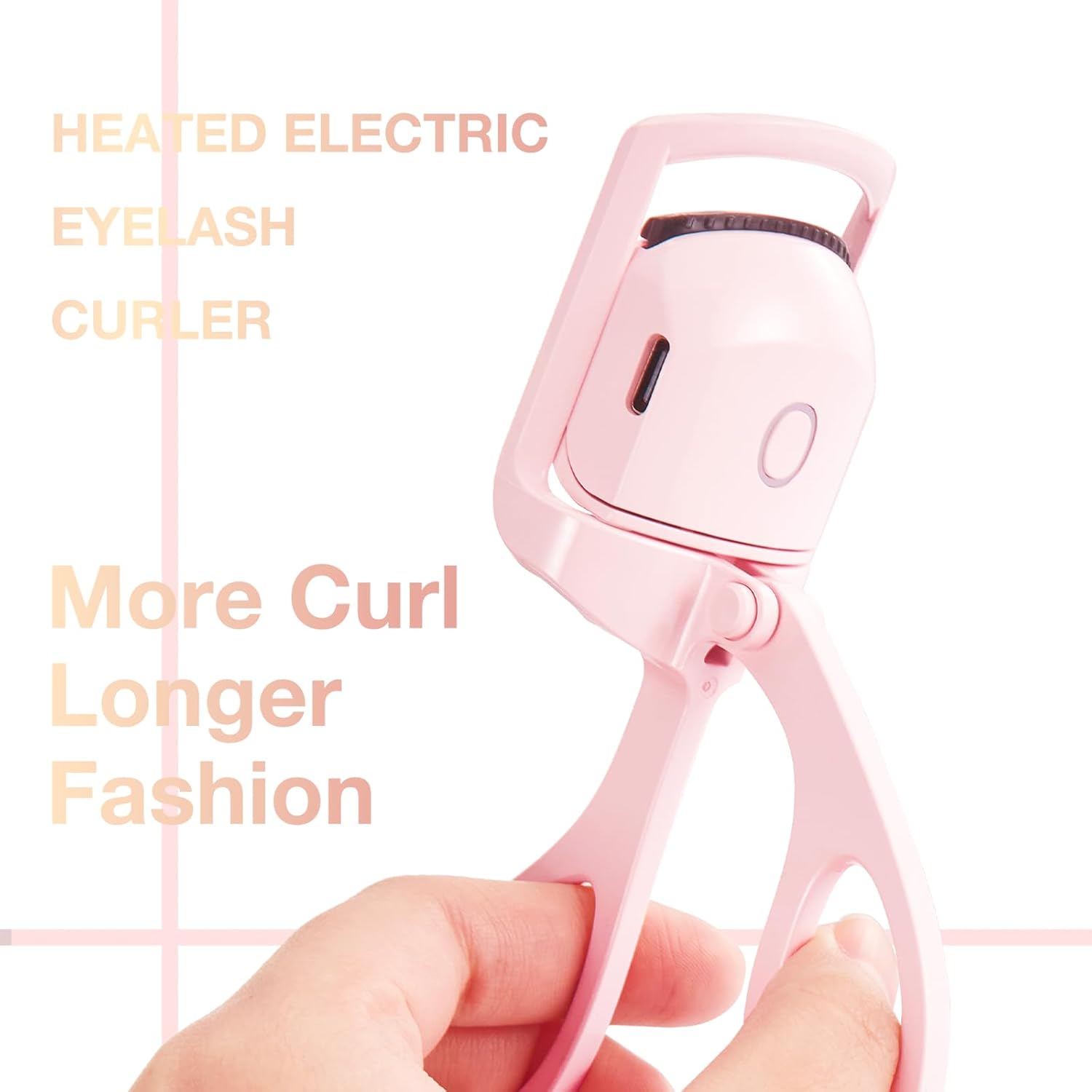 Heated Eyelash Curlers,Heated Lash Curler,Eye Lash Curler,Electric Eyelash Curler,3 Heating Modes with Sensing Heating Silicone Pad,Quick Natural Curling Eye Lashes